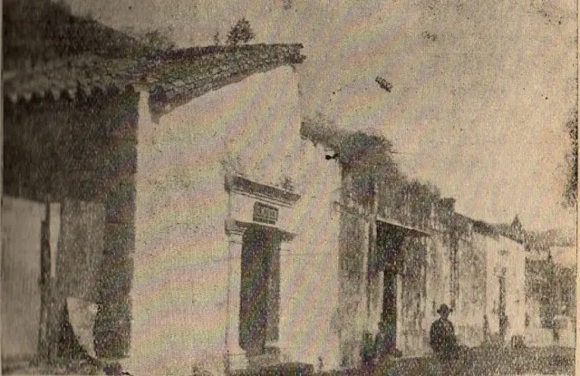 Ruinas del Convento San Francisco antes de convertirse en la Plaza de Mercado de Honda Tolima